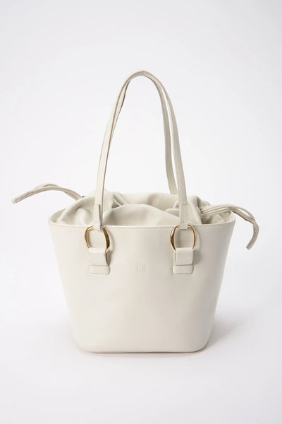 Sac seau Loewe vintage avec cordon de serrage intérieur - Blanc