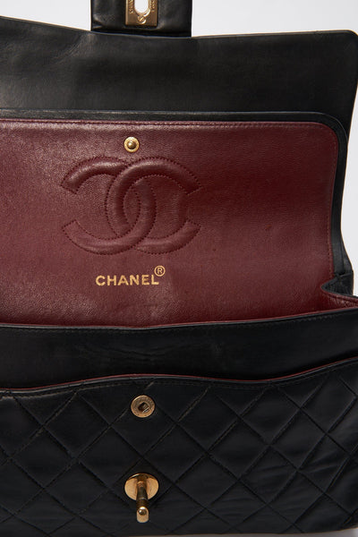 Sac Chanel Double Flap doublure rouge