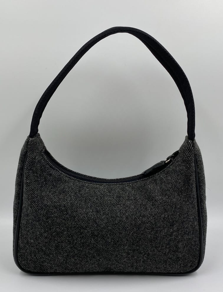 1999aw prada v314 wool shoulder bag-