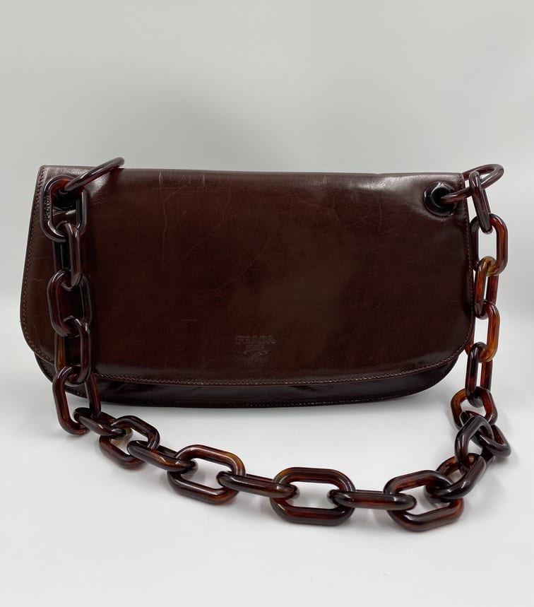 Vintage Prada Leather Bag – The Hosta