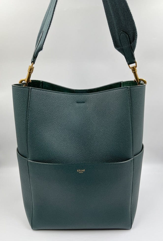 Vintage Celine olive green, khaki, leather hobo bucket shoulder bag wi –  eNdApPi ***where you can find your favorite designer  vintages.....authentic, affordable, and lovable....