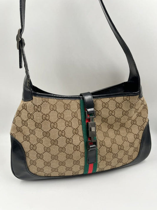 Vintage Gucci Abbey Boston Bag in GG Canvas – The Hosta