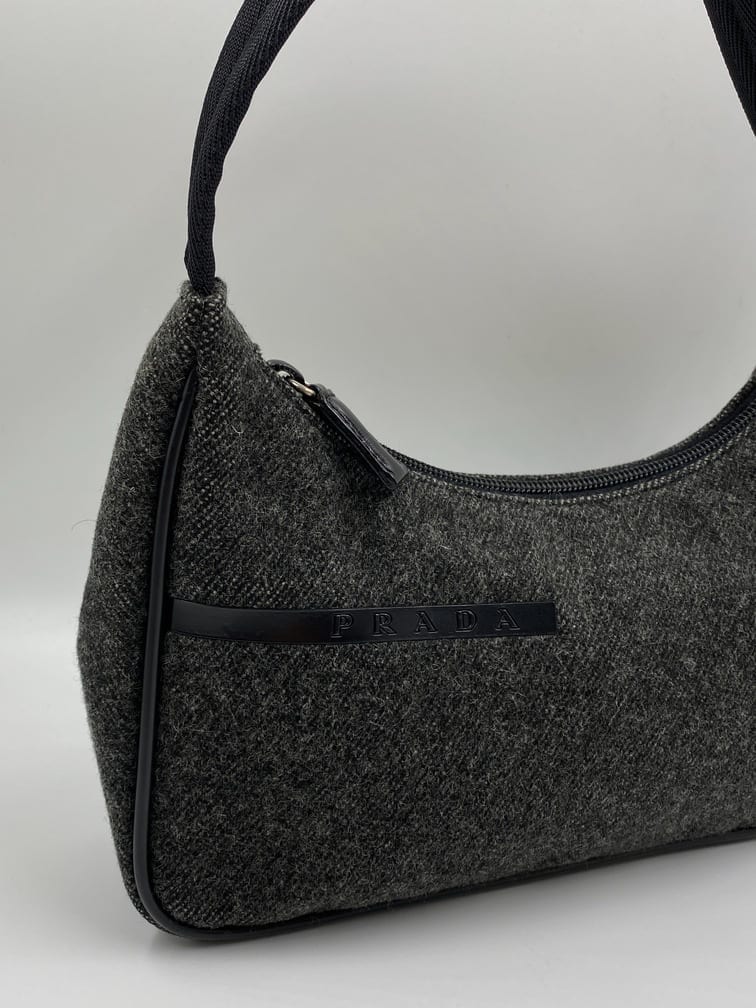 2022新作 Pre Autumn 1999aw prada v314 wool shoulder bag | www