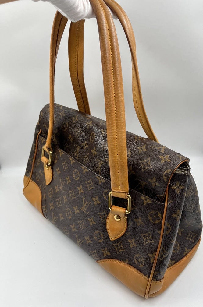 Saint cloud vintage cloth crossbody bag Louis Vuitton Brown in Cloth -  14105461