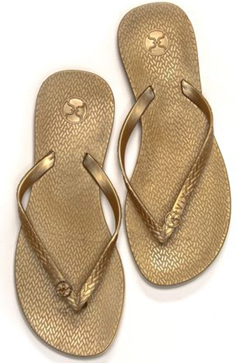 ViX Sandals Solid Gold | Mango Molli Swimwear