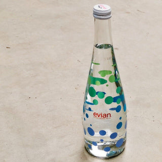 Virgil Abloh designs glass bottle and refillable Soma bottle for Evian