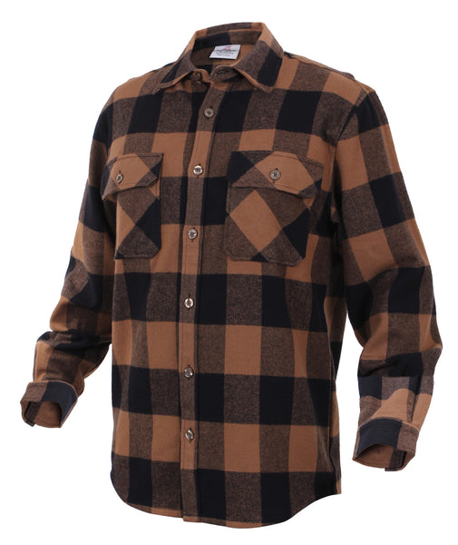 U.P. SILHOUETTE Buffalo Plaid Extra Heavyweight Flannel Shirt