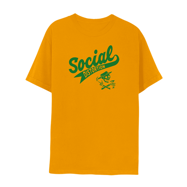 Collegiate Skull Gold T-Shirt – Social Distortion Official Store