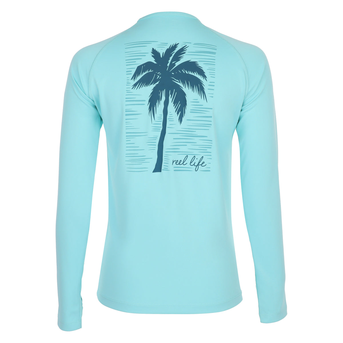 Reel Life Color Splash Sail Uv Long Sleeve T-shirt - Large - Misty
