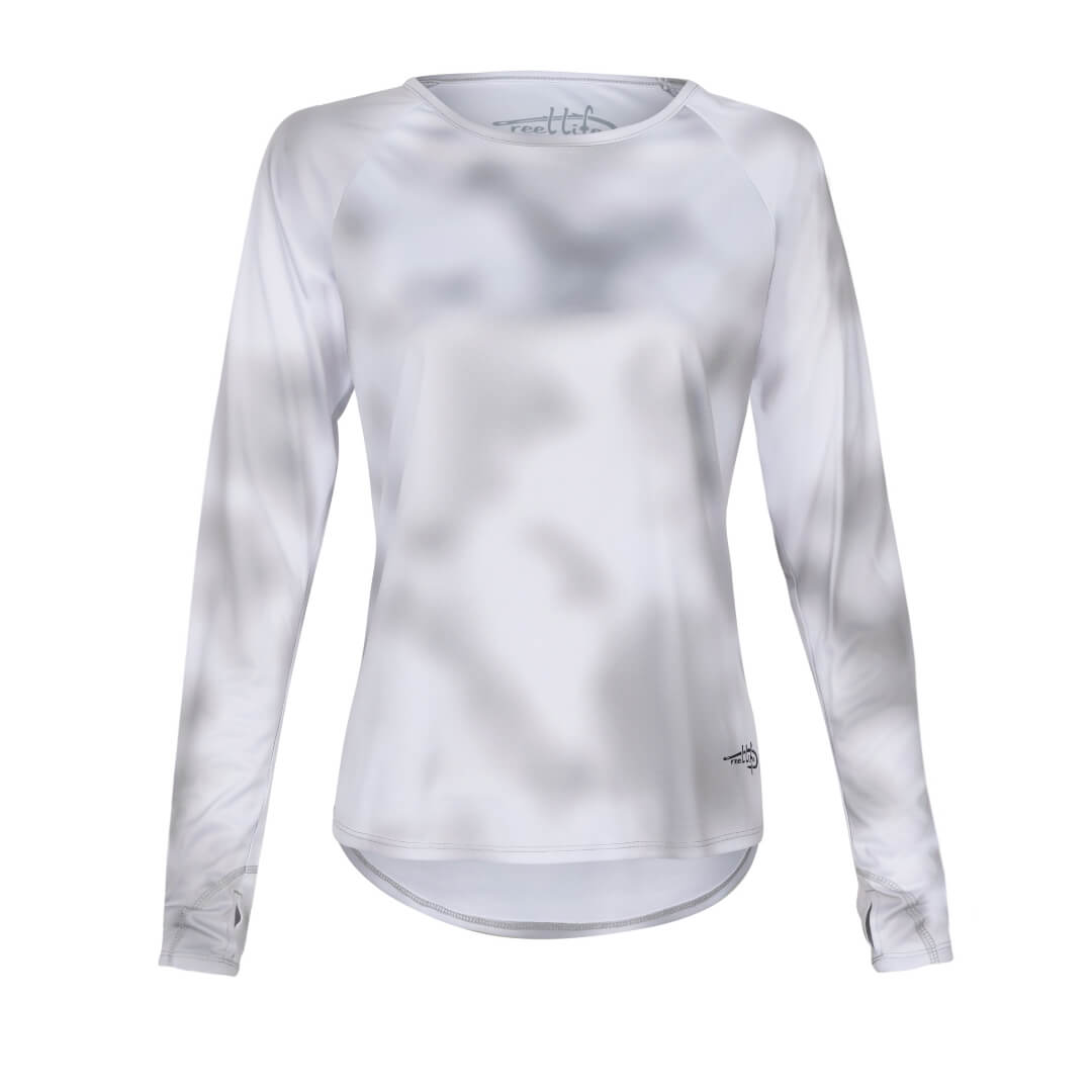 Reel Life Women's Mangrove Uv Long Sleeve T-shirt - Glacier Gray : Target