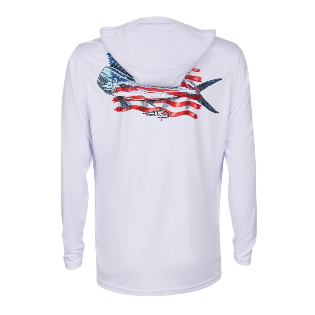 Honduras Flag Map Ocean Fishing Shirt UPF 50 Long Sleeve T-Shirt Sun UV Protection Front or Back
