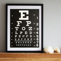 Eye Chart Flat Wrap