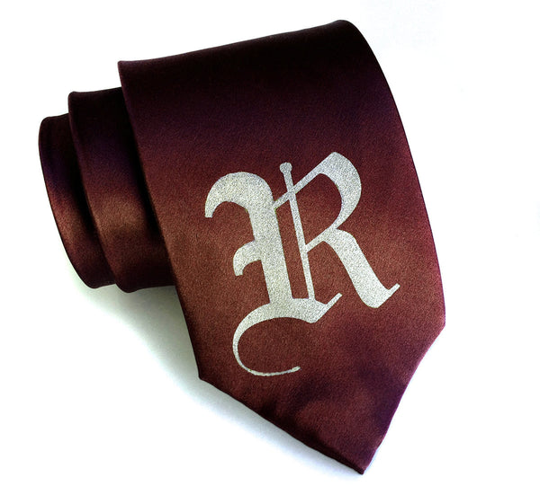 Initial Necktie Alphabeties Tie By Cyberoptix