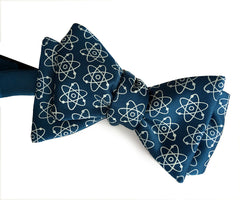 Atoms Silk Necktie. Mid-Century Atomic Print Tie