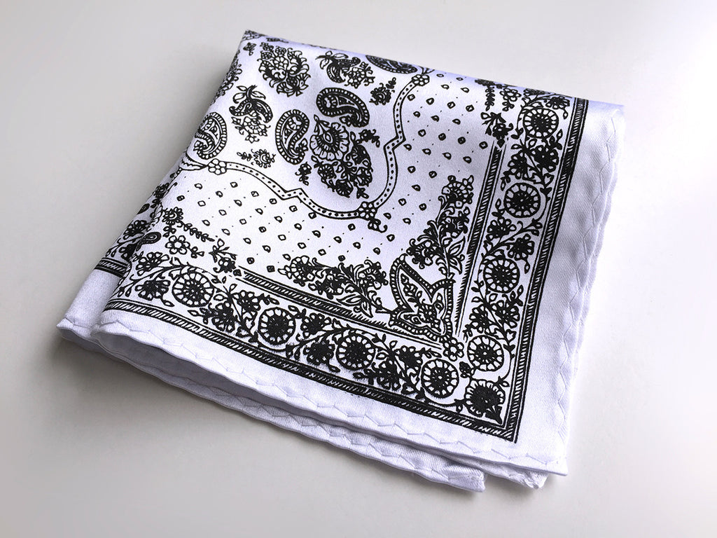 Bandana Pocket Square, by Cyberoptix Tie Lab