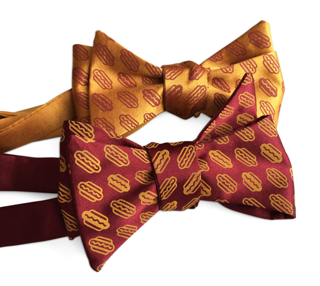 burgundy dog bow tie