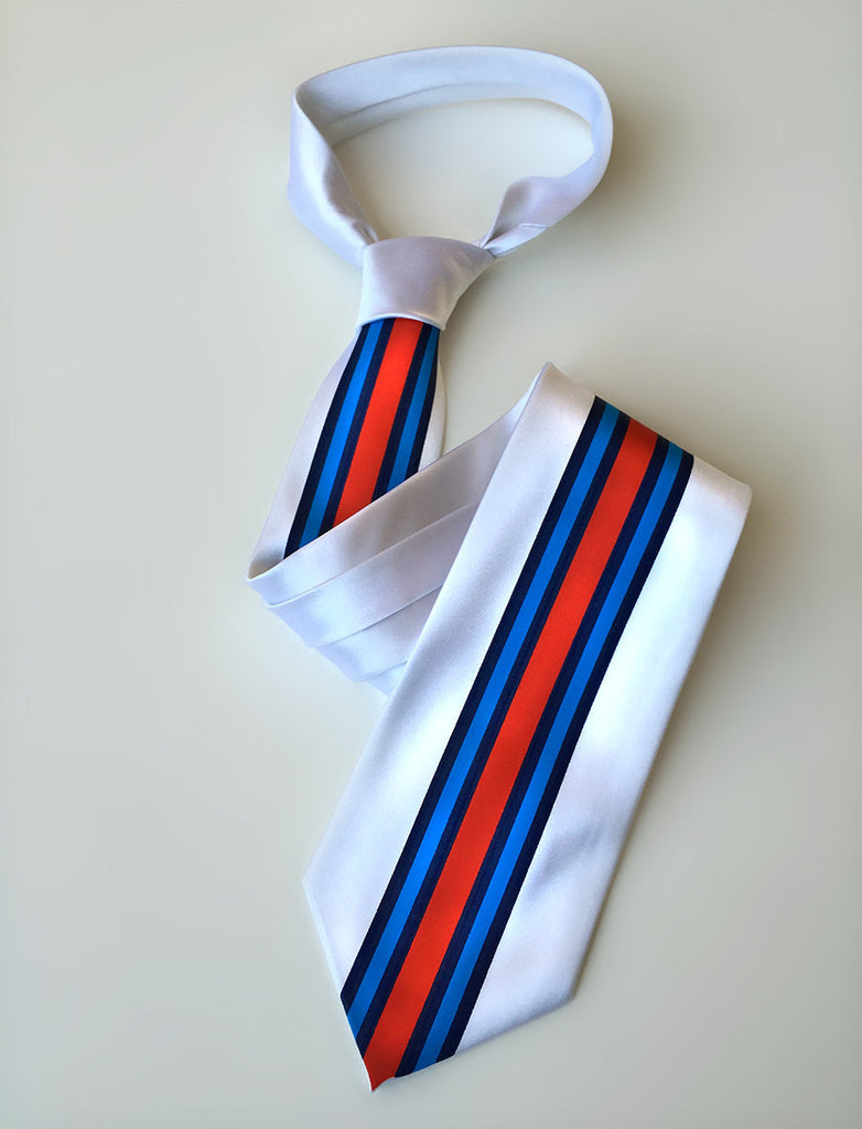 Racing Stripes Necktie: Shaken & Stirred silk tie – Cyberoptix TieLab