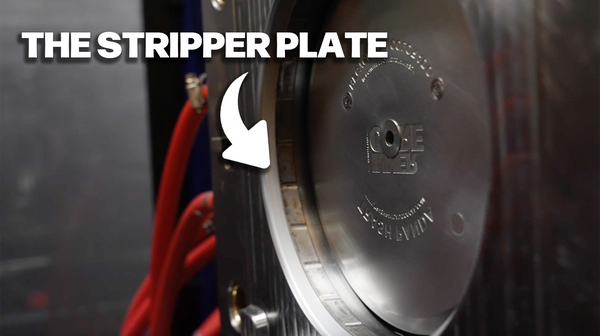 the stripper plate of a disc golf mold