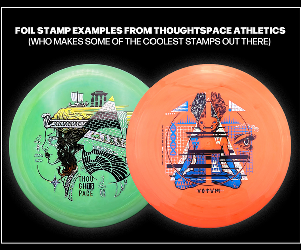 disc golf foil stamp examples