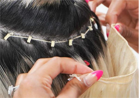 hand-tied wefts