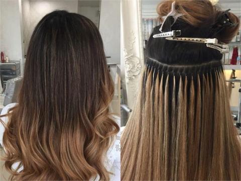 Micro bead hair extensions