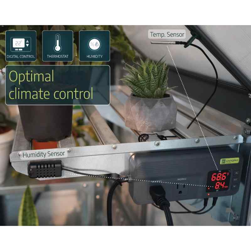 Palram - Canopia Greenhouse Heater Fan Temperature Control