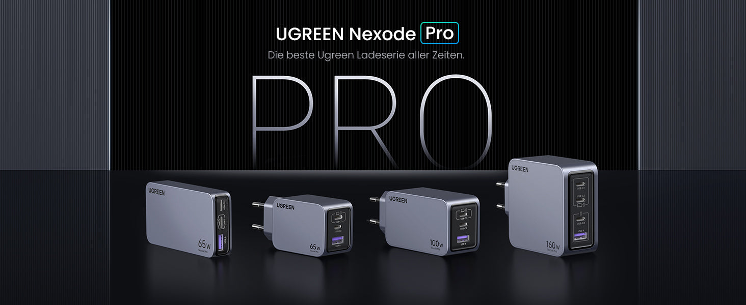 Nexode Pro 160W 4-Port GaN Mini Fast Charger – UGREEN