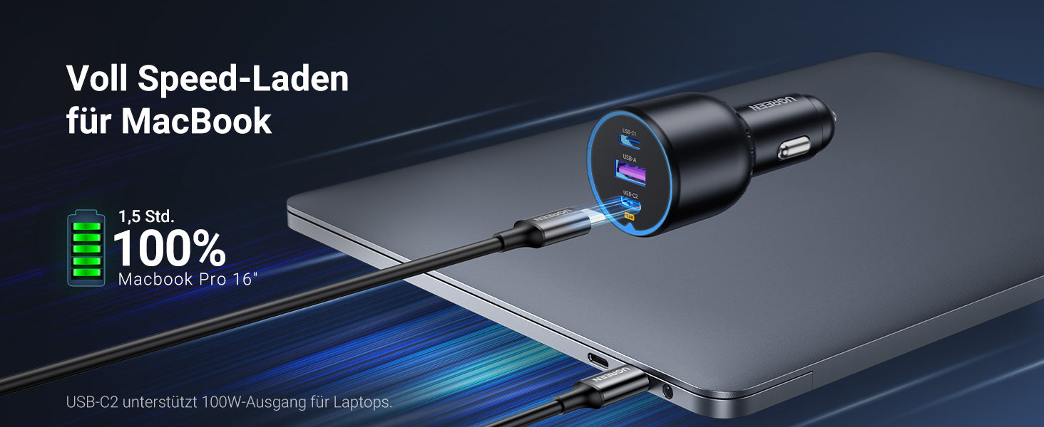 UGREEN UGREEN Zigarettenanzünder USB C 130W USB …