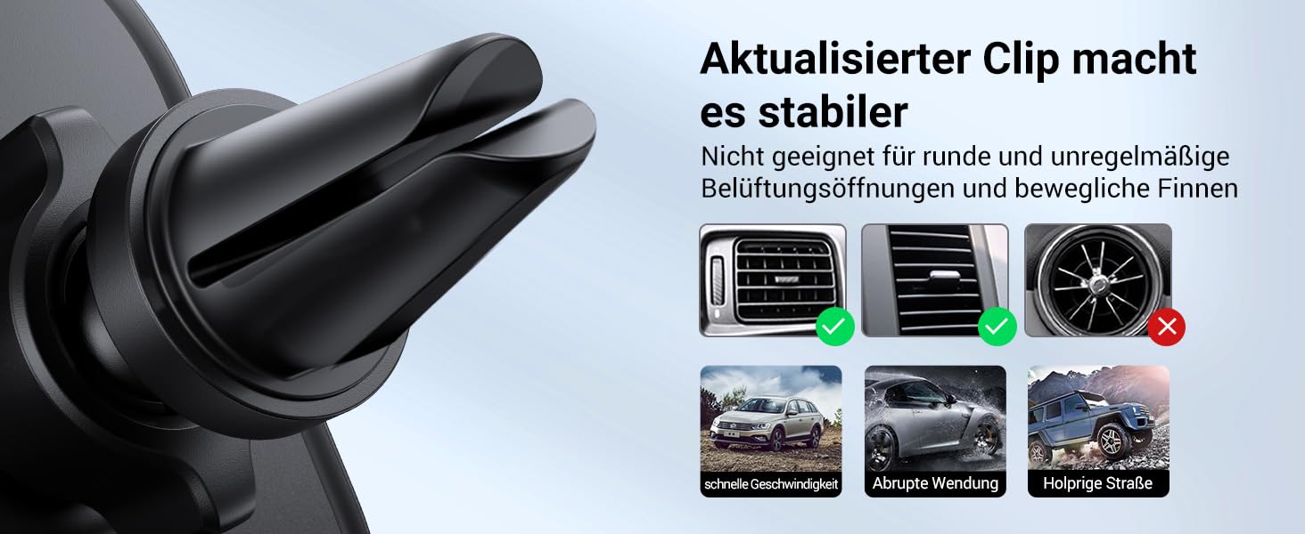 Handy Autohalterung, Air Grid Halterung, 360 Rotation, Magnetische  Handyhalterung für Samsung Iphone - TM08949