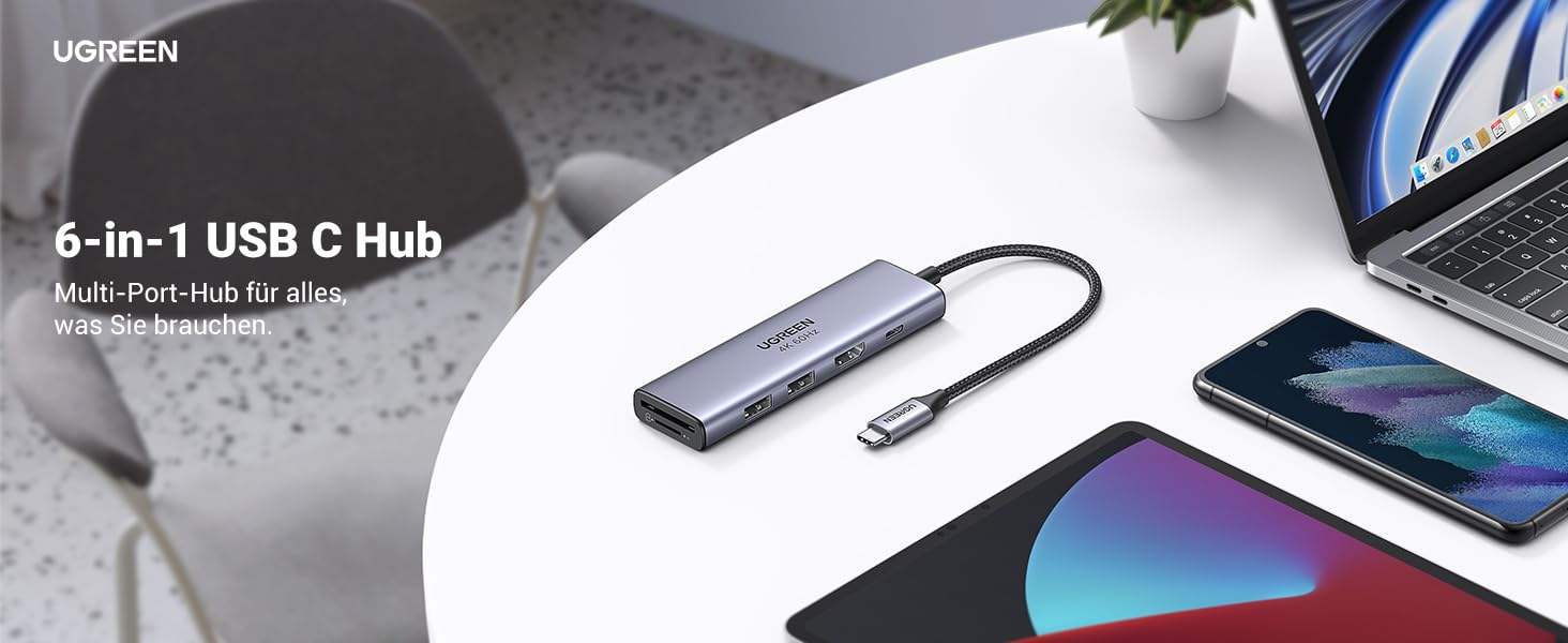 6 in 1 usb c hub