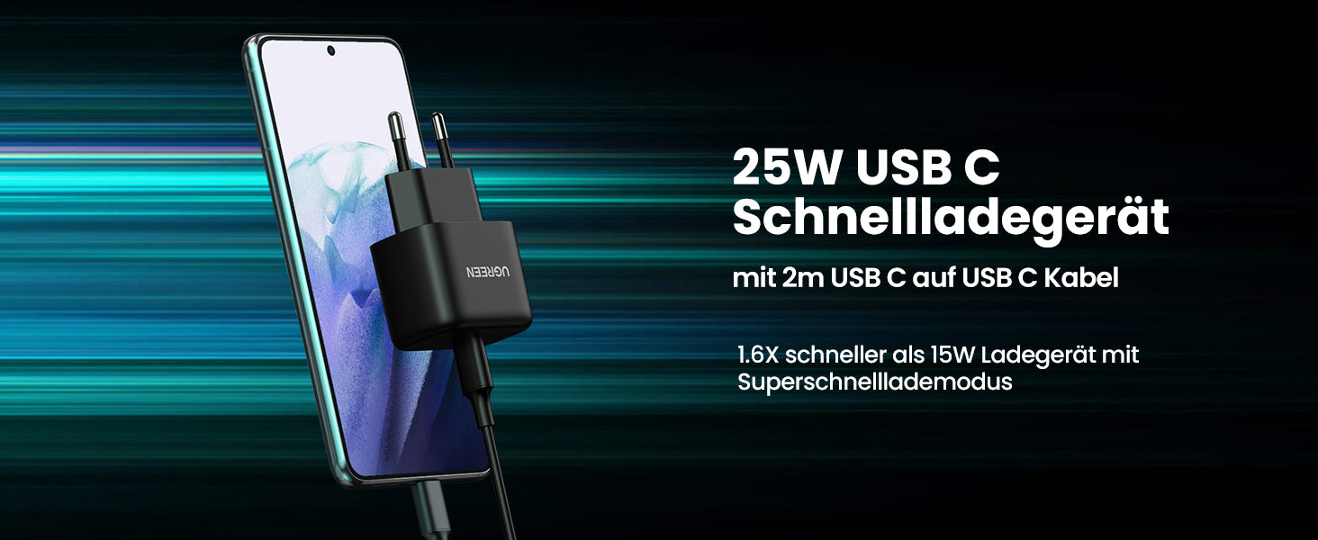 UGREEN 25W USB C Schnellladegerät