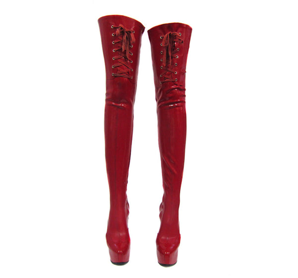 Rubber Boots with Lace Detail – Natacha Marro