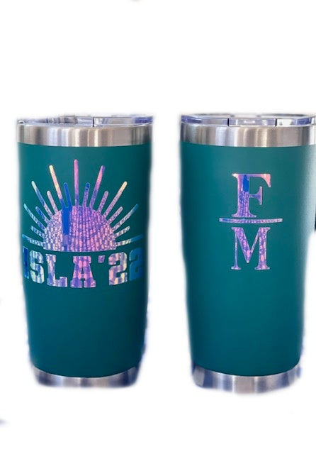 North Texas 24 oz Insulated Tumbler Etched - Seafoam - College Fabric Store