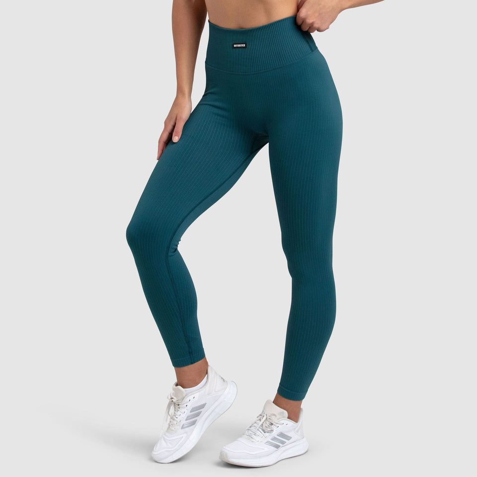 Ribbed 7/8 Legging- Dark Teal