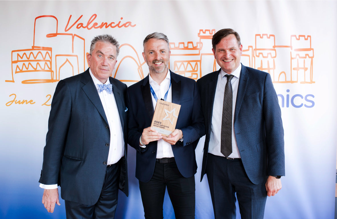Retailer of the Year Retail Innovation Group: RED ZAC. From left to right, Hans Carpels, Brendan Lenane and John Olsen.