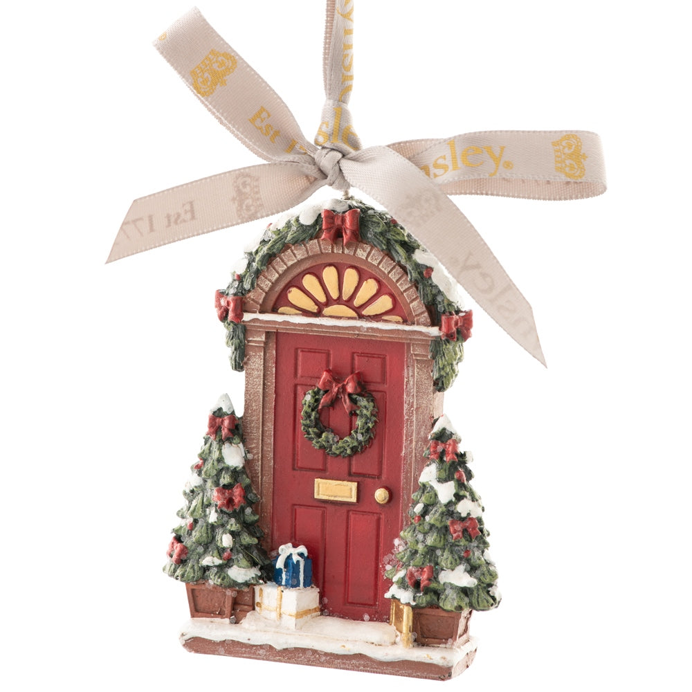 Aynsley Christmas Front Door Hanging Ornament - Belleek Pottery product image