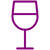 Glass RotWein - redWine - bicchiere di spumante vino rosso