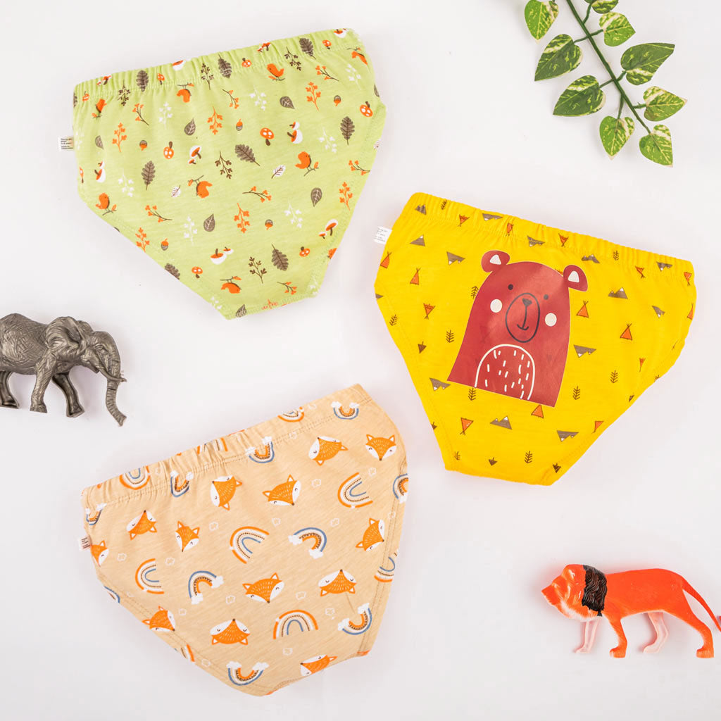 Young Girl Briefs -3 Pack (Woody Goody) – Emusa Sustainable