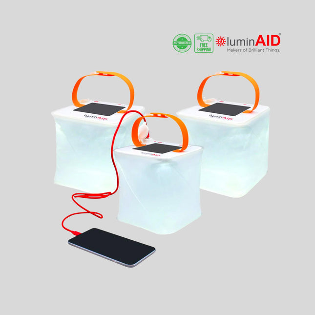 LuminAID PackLite Spectra USB Color Changing Solar Lantern