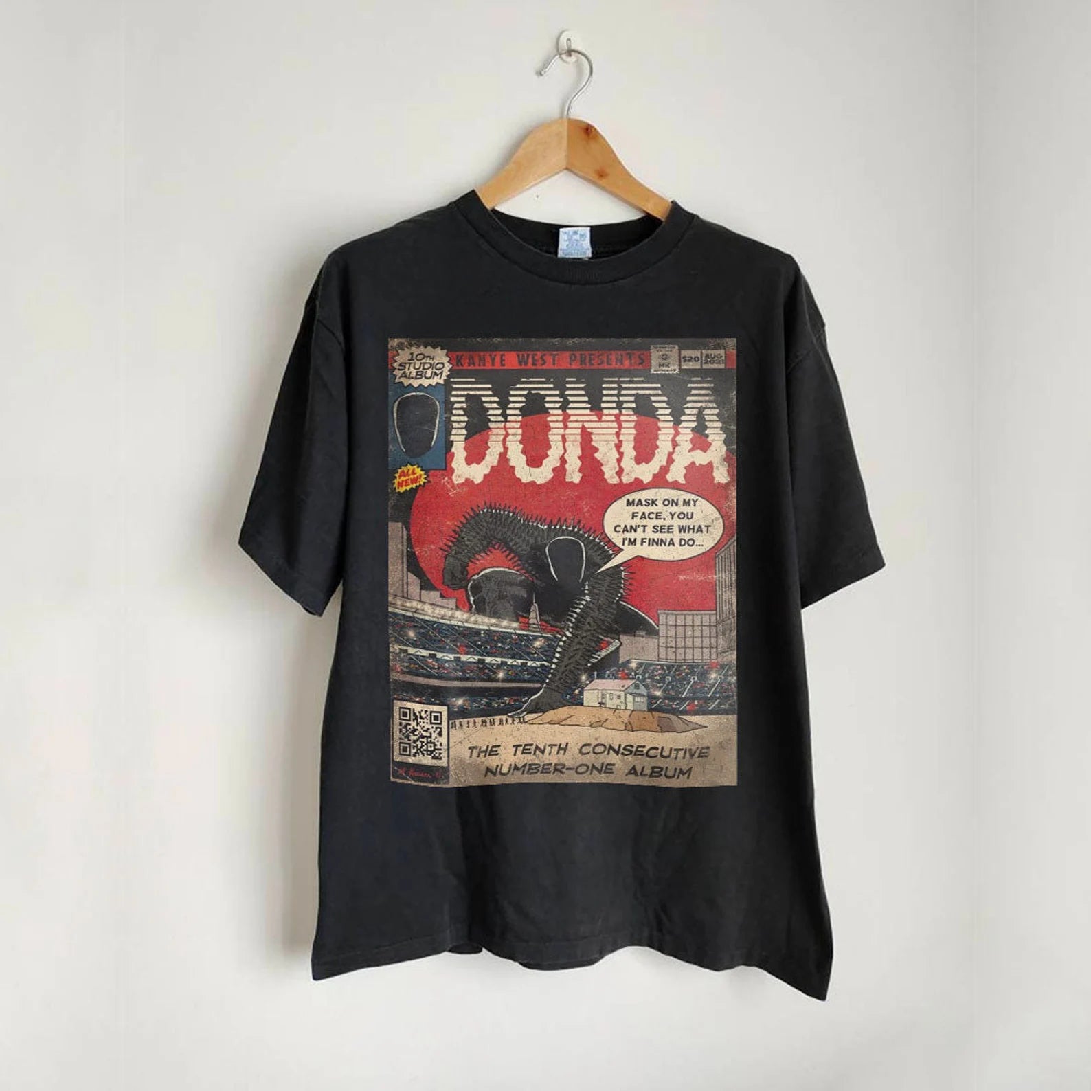 Kanye West DONDA Shirt Vintage Hip Hop 90s Retro Graphic Tee - Vintage Bootleg