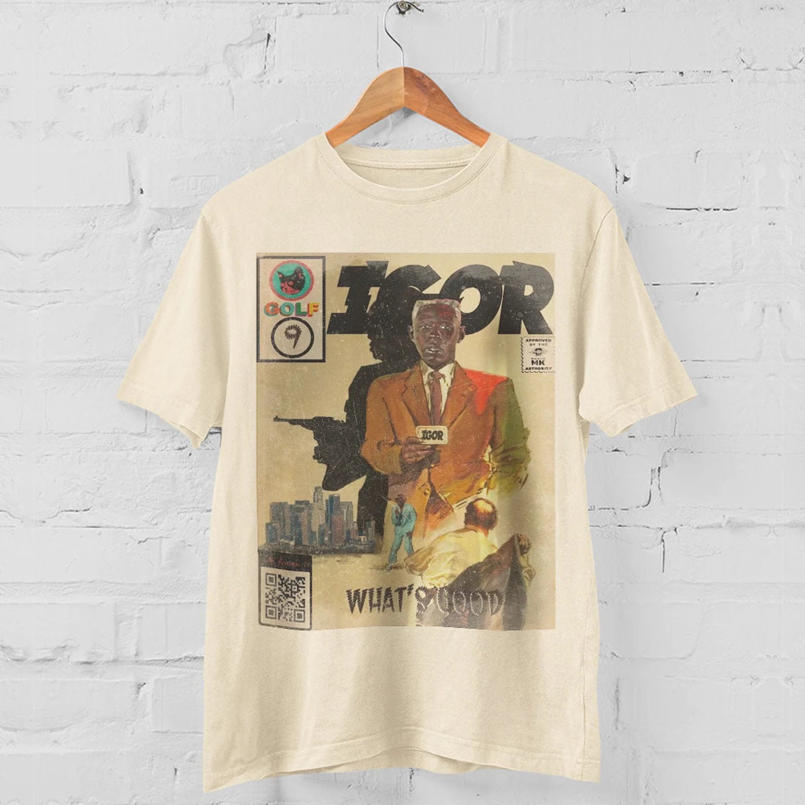 Tyler The Creator- Whatâs Good - IGOR Shirt Vintage Hip Hop 90s Retro Graphic Tee - Vintage Bootleg