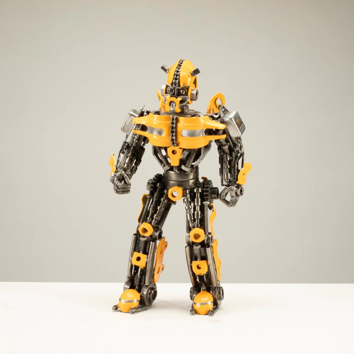 Optimus Prime Transformer Scrap Metal Sculpture Model Recycled Handmade