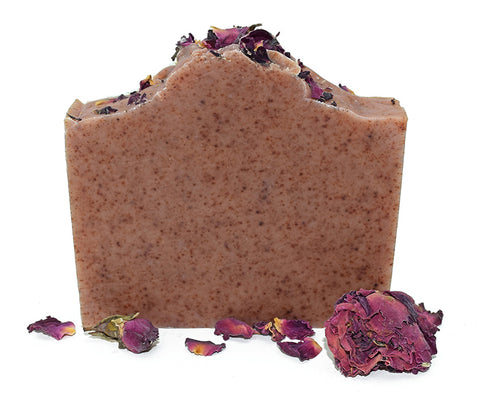 naturally pink soap using yellow dock root