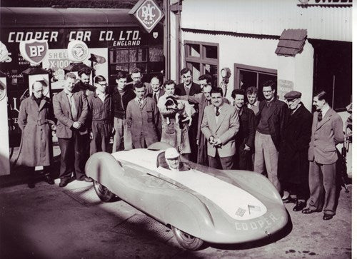 Simon at the Cooper car company circa 1951