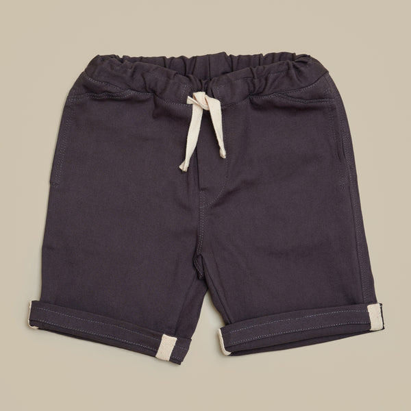 Woven Drawstring Shorts, Grey