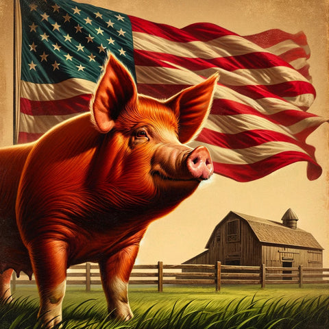origen del cerdo de raza duroc americano