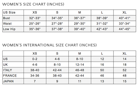 Size Chart – Fe Noel