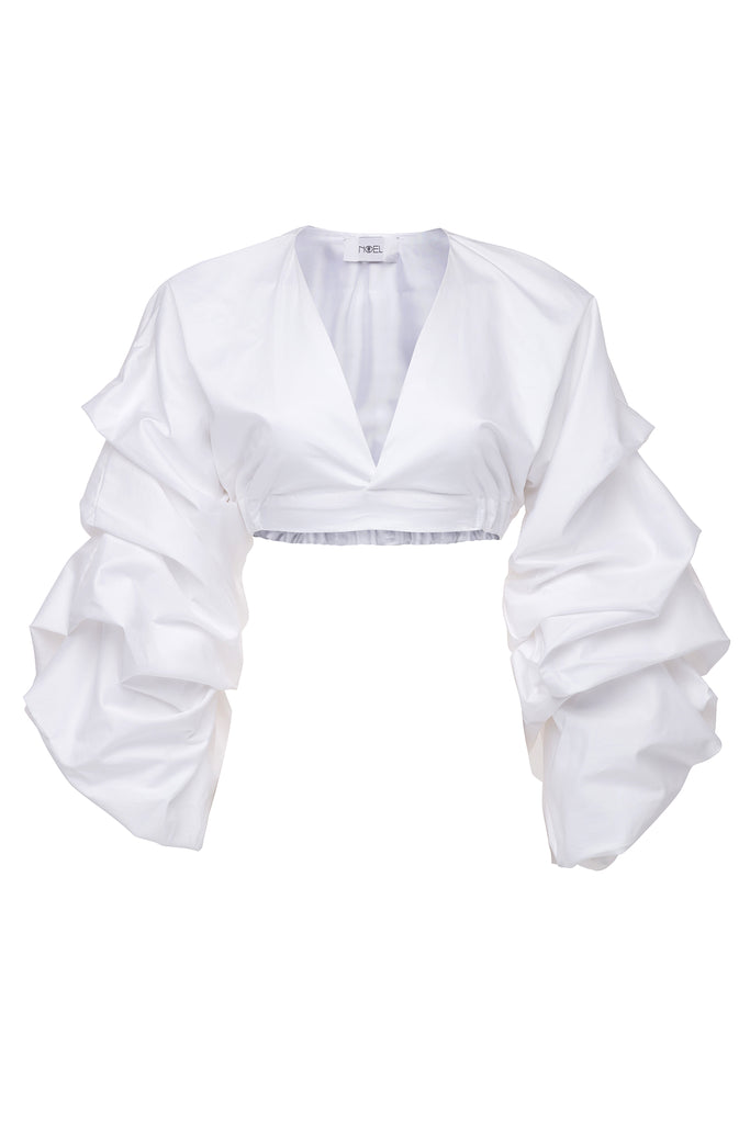 Ruched Crop Top | Fe Noel