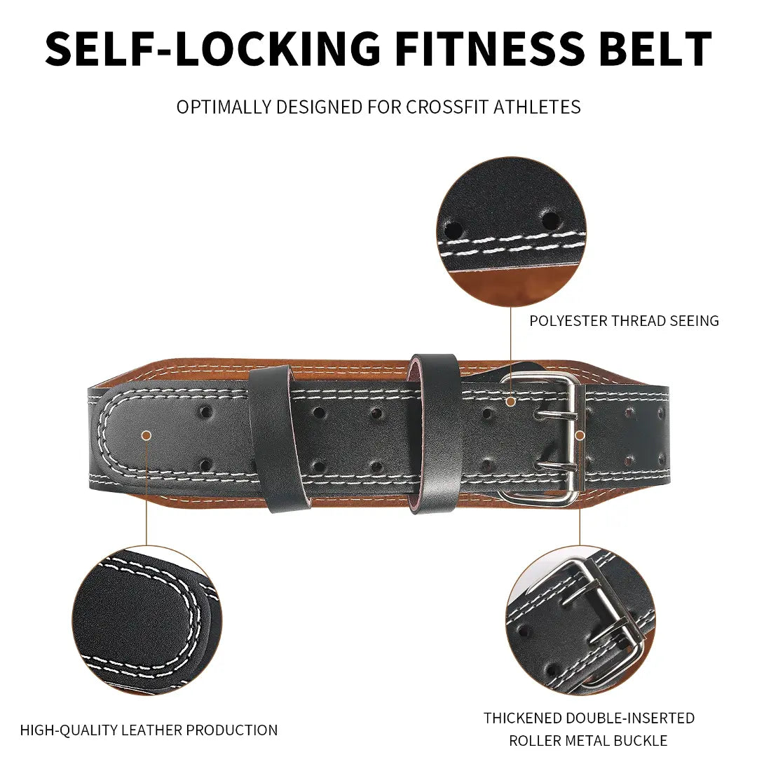 Weight Lifting Belt for Back Support for Powerlifting, Cross Training, Workout - The Stuff Box