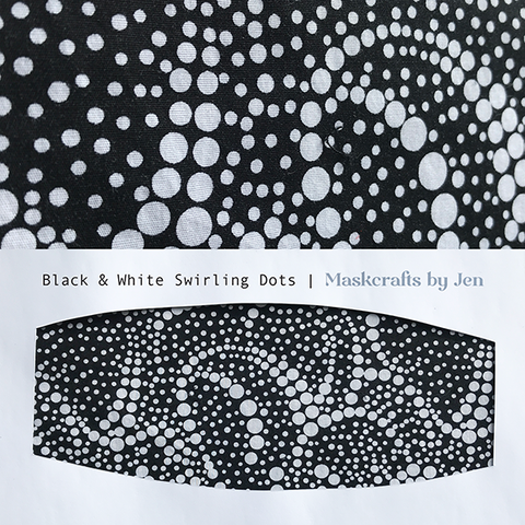 Black and White swirling dots